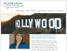 Tablet Screenshot of elainecraig.com